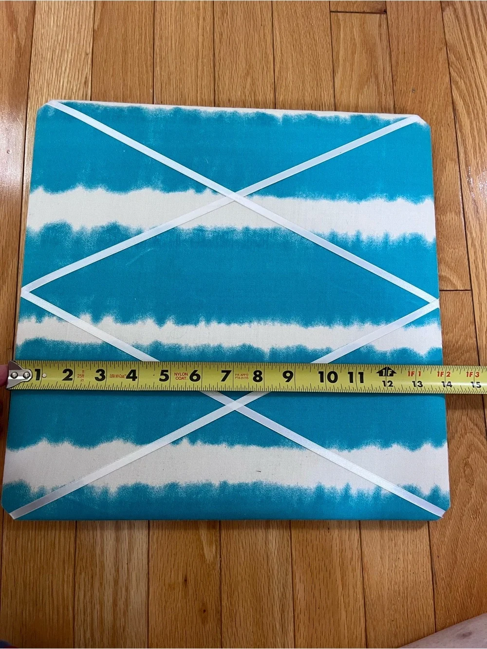 Blue and White Square Photo/Memory Board